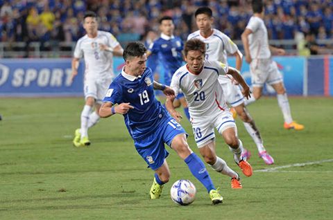 中国台北足球vs泰国