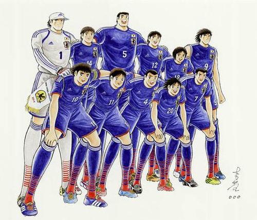 中国男足vs日本男足动漫图