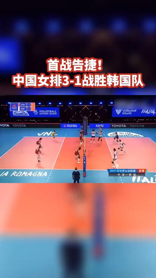 国际排联女排中国vs韩国2019